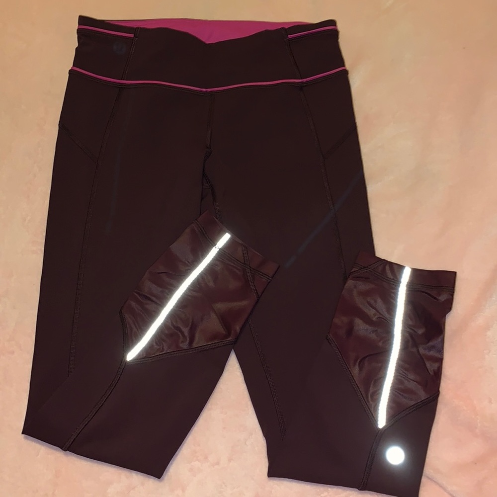 Maroon Lululemon leggings